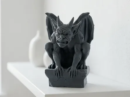 Классический готический горгулья на камне