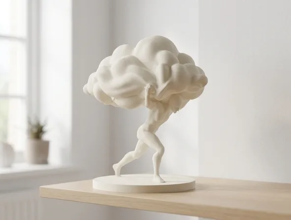 Скульптура «Несущий небеса» — современный Атлас