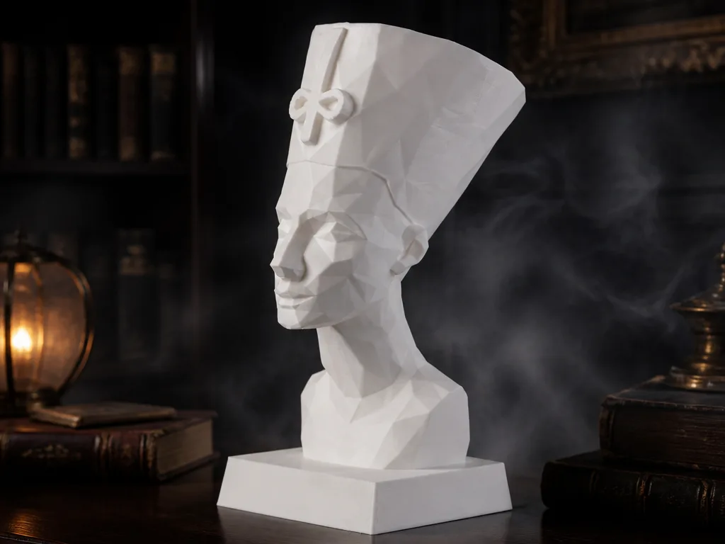 Бюст Нефертити в стиле Low Poly