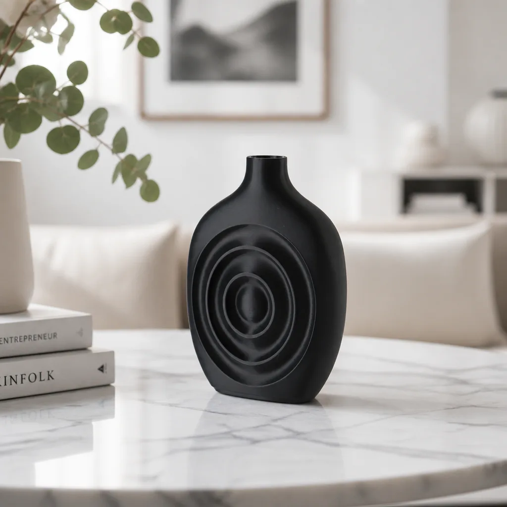Ваза Orbit Echo с узором в мишень