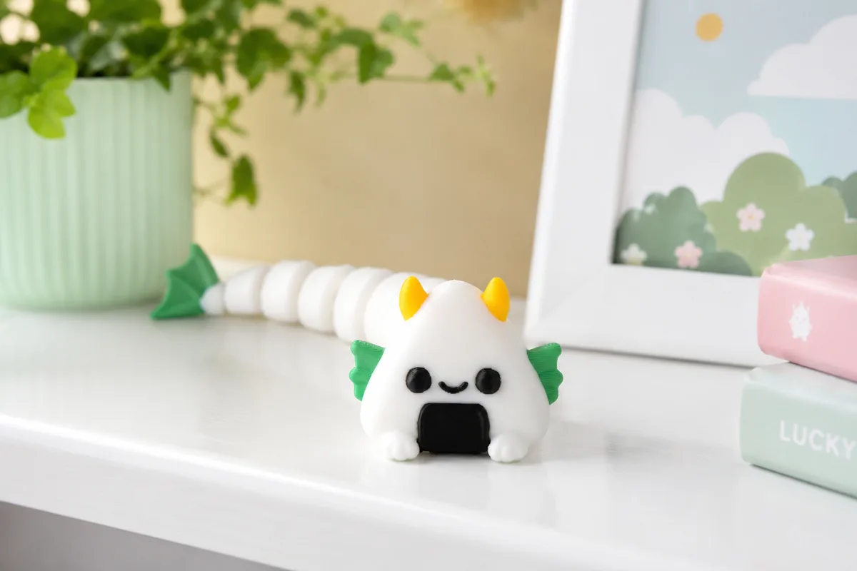 Дракон-онигири — шарнирная игрушка