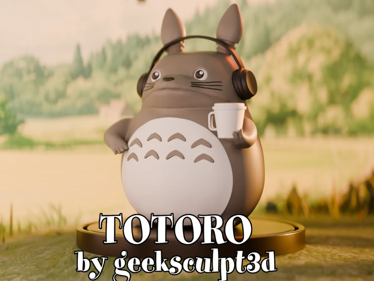 Тоторо в наушниках — коллекционная фигурка Studio Ghibli