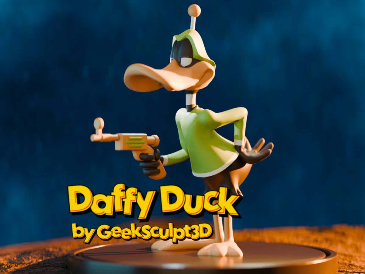 Игривая Скульптура Даффи Дака для Любителей Мультфильмов