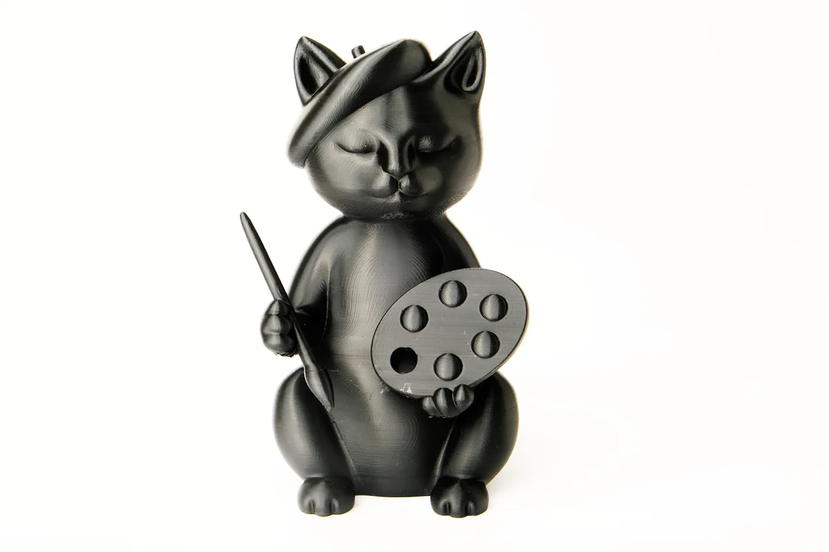 Кот-художник – фигурка для творческих личностей
