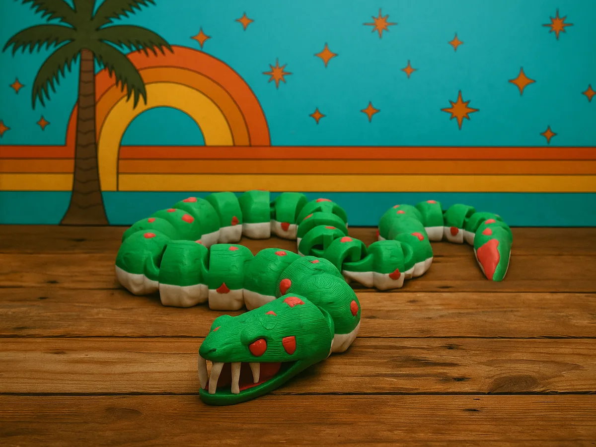 Мёртвая змея — шарнирная игрушка