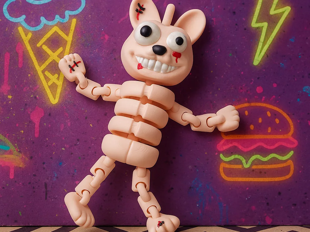 Мёртвый кролик — жуткая шарнирная игрушка