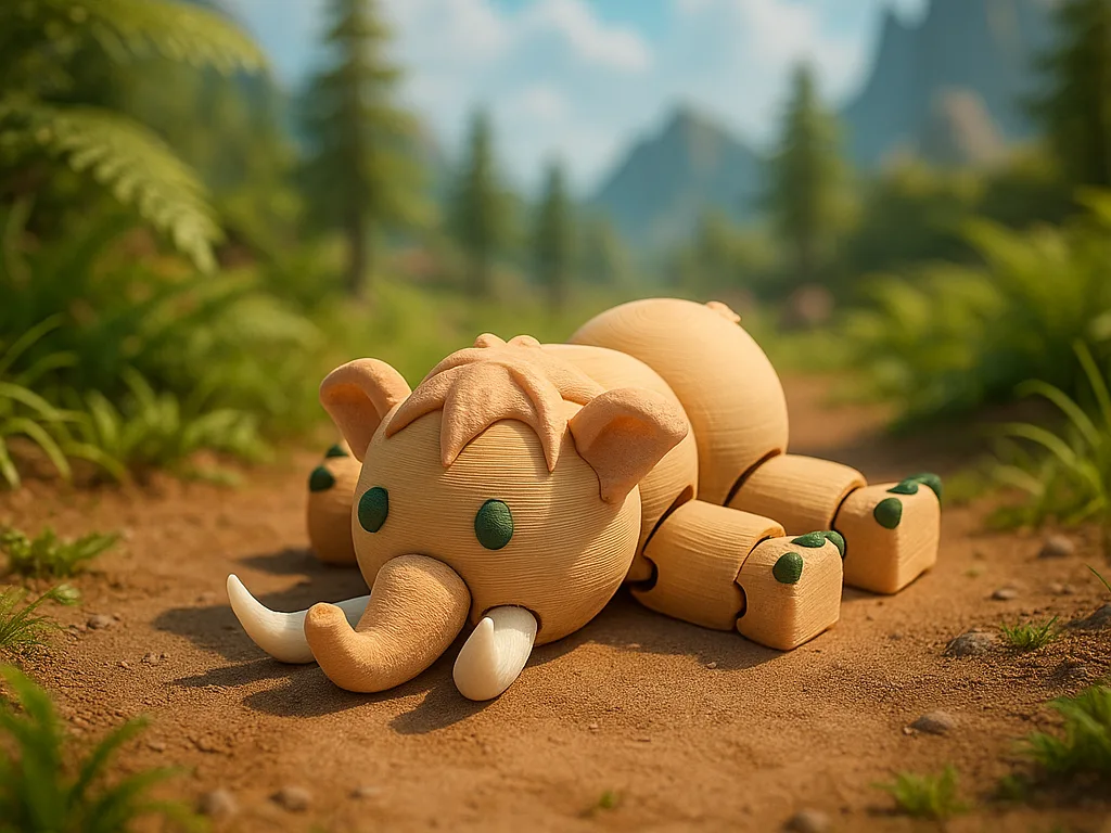 Фигурка мамонта – шарнирная игрушка
