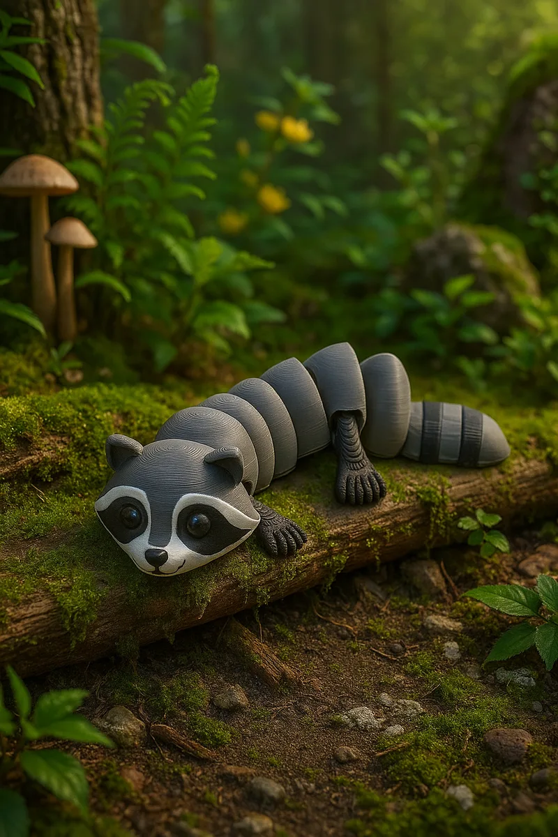 Игривый Шарнирный Енот – Гибкая Игрушка-Животное