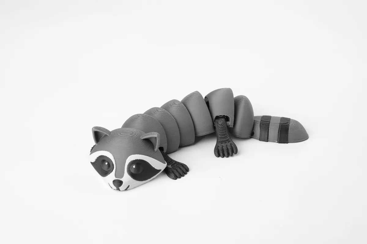Игривый Шарнирный Енот – Гибкая Игрушка-Животное — фото 2