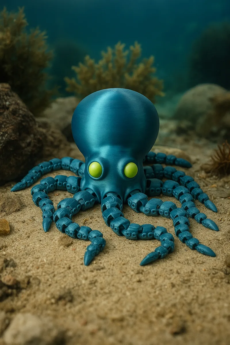 Осьминог — гибкая морская игрушка