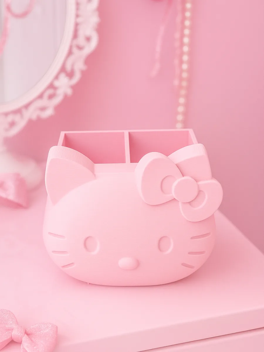 Органайзер Hello Kitty — розовый держатель для ручек — фото 2
