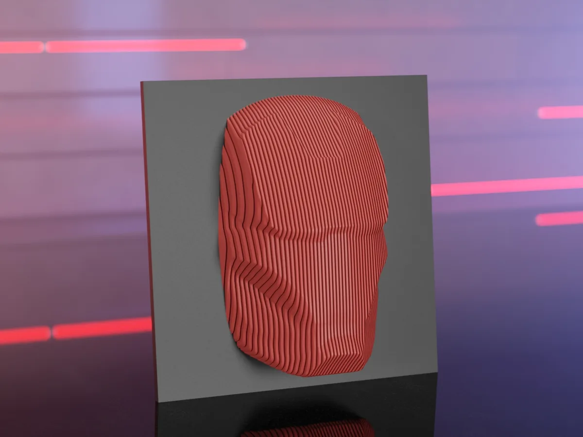 Железный Человек — многослойная 3D-скульптура