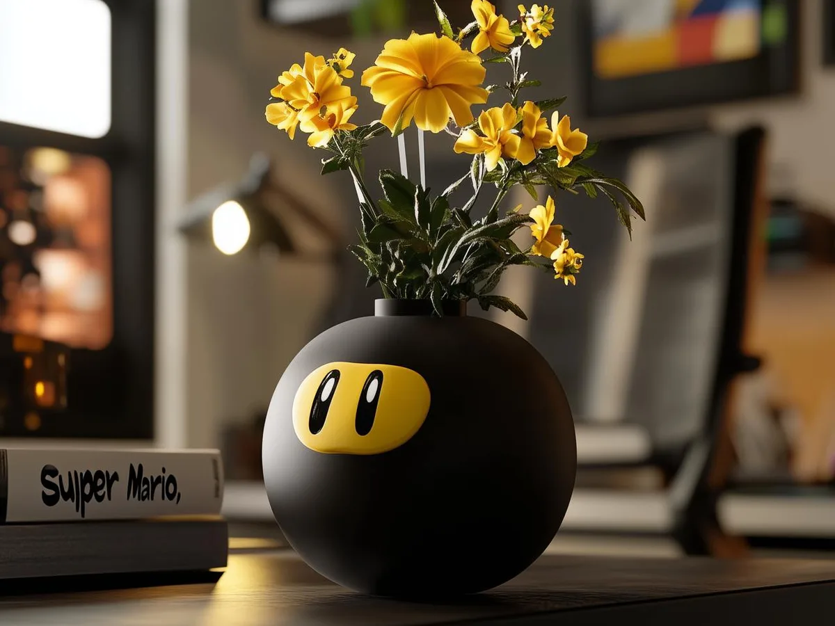 Ваза «Бомба ниндзя» по мотивам Mario